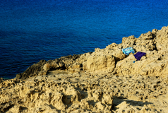 Bagno tra le rocce