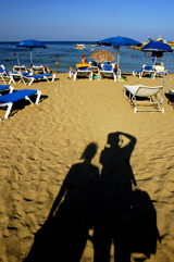 Ombre in spiaggia