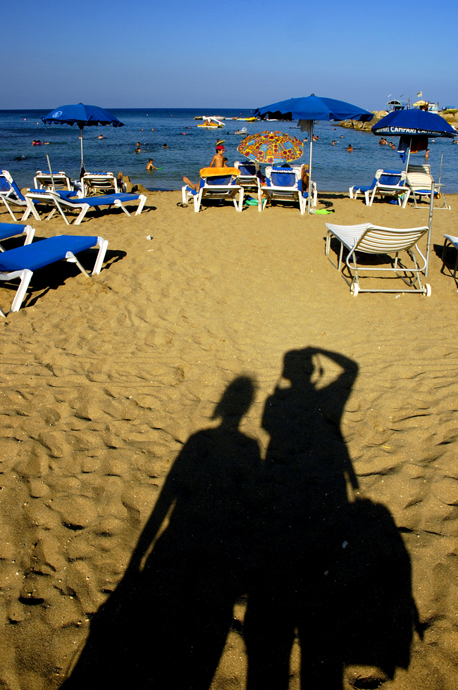 Ombre in spiaggia